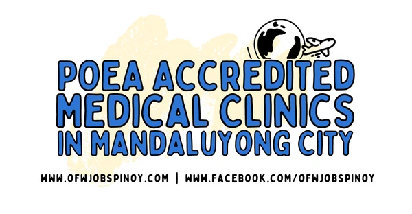 OFW Jobs Pinoy - POEA Accredited Medical Clinics in Mandaluyong City - ofwjobspinoy